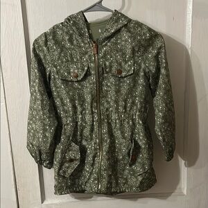 Tahari Floral Sage Green Girls Spring Jacket